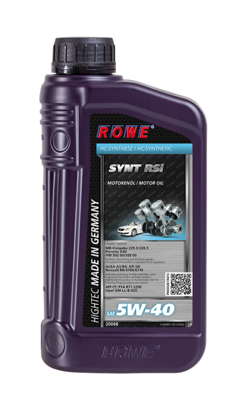 Rowe HIGHTEC SYNT RSi 5W-40by DieHalle3.0 Rowe HIGHTEC SYNT RSi 5W-40by DieHalle3.0